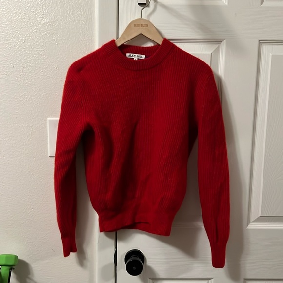 Alex Mill Sweaters - Alex Mill Red Cashmere Sweater, Small